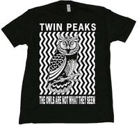 SZUKCN David Lynch Twin Peaks Owls are Not What They Seem Shirt
