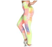 szvbofueck 3D Cellulite Leggings Women's - Compression Leggings Booty Lifting Sports Leggings Opaque Yoga Trousers Tummy Control Leggings Shaping Fitness Trousers Stretch Jogging Bottoms Lightweight