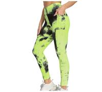 szvbofueck 3D Cellulite Leggings Women's - Compression Leggings Booty Lifting Sports Leggings Opaque Yoga Trousers Tummy Control Leggings Shaping Fitness Trousers Stretch Jogging Bottoms Lightweight