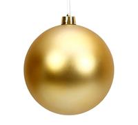 szvbofueck 8 Inch Shatterproof Large Plastic Christmas Ball Decoration Ball in Candy Gold to Create a Fun Holiday Atmosphere Potato Plant Pot Wood (Gold, One Size)