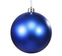 szvbofueck 8 Inch Shatterproof Large Plastic Christmas Ball Decoration Ball in Candy Gold to Create a Fun Holiday Atmosphere Potato Plant Pot Wood (Blue, One Size)