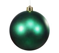 szvbofueck 8 Inch Shatterproof Large Plastic Christmas Ball Decoration Ball in Candy Gold to Create a Fun Holiday Atmosphere Potato Plant Pot Wood (Green, One Size)