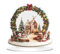 szvbofueck Christmas Tree Book Decorations Tree Acrylic Ornaments Xmas Tree Hanging Pendants Christmas Decor Holder for Kitchen (Green, One Size)