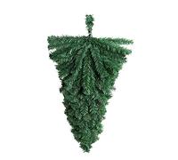 szvbofueck Christmas Wall Decoration, Artificial Hanging Ornament Wreath, Door Drop Garland, Christmas Inverted Bare Interior Wall, Green Decorative Plant Hanger, Black (Green, One Size)