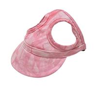 szvbofueck Dog Hat Canvas Dog Sun Hat Dogs Baseball Cap 2024 New Batik Outdoor Dog Cat Sun Hat Dog Travel Sports Hat Adjustable Pet Sun Hood with Ear Holes Birthday Cake (B, XL)