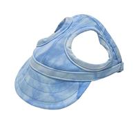 szvbofueck Dog Hat Canvas Dog Sun Hat Dogs Baseball Cap 2024 New Batik Outdoor Dog Cat Sun Hat Dog Travel Sports Hat Adjustable Pet Sun Hood with Ear Holes Birthday Cake (A, XL)