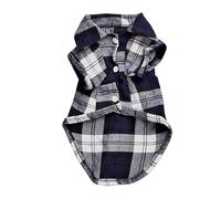 szvbofueck Dog Shirt, Checked Pet Shirt, Cat Shirt, All Season Shirt, British Check, Basic Pet Clothes, Soft Casual Dog Clothes, Dog Sweaters L (Blue, XL)