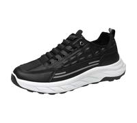 szvbofueck Men's Lightweight Trainers, Sports Shoes with Laces, Trainers, black, 9.5 UK