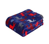 szvbofueck Reindeer Christmas Blanket, Warm and Comfortable, A Winter Home Decoration, A Must Have for Friends and Family, Perfect for Creating A Festive Atmosphere Bed Throw with Pillow (B, A)