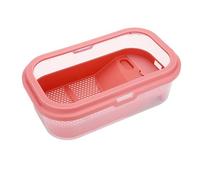 szvbofueck Reptile Habitat, Turtle Habitat, Terrapin Lake, Reptile Aquarium with Platform Nesting Box for Squirrels (Red, S)