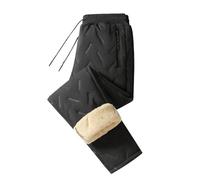 szvbofueck Women's Fleece Trousers Large Size Winter Trousers Windproof Thermal Trousers Lined Outdoor Trousers Waterproof Sports Trousers Elastic Waist Training Trousers Unisex Trekking Trousers with