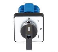 SZW26-20/0-4.3 Cam Switch 5 Positions 3 Sections 20A AC440V DC240V Three-Current Switch for Industrial Machines Automation with 0-1-2-3-4 Labelling Fireproof (48 x 48)