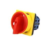 SZW26-25 25A 2GS 2 Poles 8 Screws 64X64mm Power Cut-off Combination Knob Padlock Circuit Rotary Cam Switch
