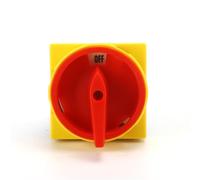 SZW26-25/2GS 25A 64X64mm 8 Screws 2 Poles Cut-Off Padlock Master ON Off Power Load Circuit Break Latching Cam Switch