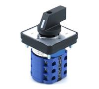 SZW26/LW26-20/0-6.3 20A Phase 12 Screws 7 Position 64X64 48X48 Mm Panel Rotary Cam Switch 1Pcs(0-6.3 64X64mm)
