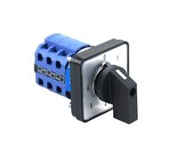 SZW26/LW26-20/0-6.3 20A Phase 12 Screws 7 Position 64X64 48X48 mm Panel Selector Transfer Rotary Cam Universal Switch(0-6.3 64X64mm)