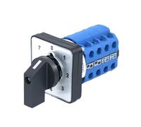 SZW26/LW26-20/0-7.4 4P 20A Panel Size 0-7 8 Positions 16 Screws Terminals Universal Cam Changeover Switch(0-7.4 64X64mm)