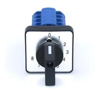 SZW26/LW26-20/0-8.4 20A Poles 64/48mm Panel 0-8 9 Gears Cam Changeover Switch Controllers 1Pcs(0-8.4 48x48mm)