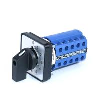 SZW26/LW26-20/0-9.5 10 Positions Phases Control Changeover Cam Switch 0-9 Panel Mount 20A 660V 1Pcs(48X48mm small panel)