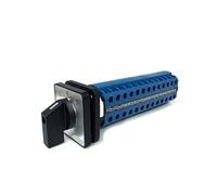 SZW26/LW26-20 13 Poles 1-0-2 3 Position 52 Terminals 20A Rotary Changeover Cam Switch 48X48 Mm Panel 1Pcs