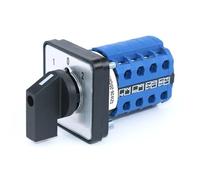 SZW26/LW26-20 16 Terminals 1-0-2 4 Phase 64X64 48X48Mm Panel Mount Universal Rotary Knob Cam Changeover Switch Ui 660V 20A(D404.4 1 0 2 64X64mm)