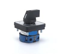 SZW26/LW26-20 20A 660V 1 Pole 4 Terminals Rotary Cam Changeover Switch 64X64 48X48mm Panel 1Pcs(C02.1 0 1 48X48mm)