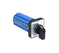 SZW26/LW26-20 20A 660V 28 Terminals 3-Way Panel Mount Double Power Reversal Voltage Selector Cam Switch 3 Positions(1 0 2 64X64mm)