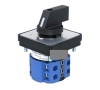 SZW26/LW26-20 20A 660V 2Pole 8 Screws 0-4 5 Position 48X48 Panel Rotary Changeover Cam Switch