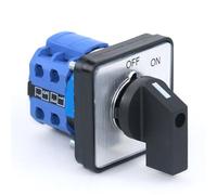SZW26/LW26-20 20A ON OFF 8 Terminals 2 Position Changeover Cam Rotary Switch 64X64/48X48 Mm 1Pcs(C04.2 OFF ON 48X48mm)