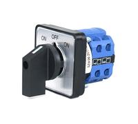 SZW26/LW26-20 20A ON OFF ON 2 Phase 660V 64x64mm 48x48mm Panel Size Self-locking Transfer Rotary Selected Cam Switch(D202.2 ON OFF ON 64)