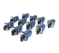 SZW26/LW26-20 4 Poles Silver Cam Switch - 20A 660V Panel Power Selection Rotary Switch 64x64mm & 48x48mm,1pcs(08.4 64x64mm)