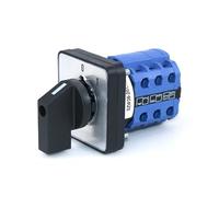 SZW26/LW26-20/C06.3 20A Three Pole ON OFF Two Position 64X64 48X48 Mm Panel Selector Rotary Cam Switch IDGTTLDF(C06.3 0 1 64X64mm)