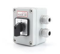 SZW26/LW26-20 D303.3 20A 3 Pole 12 Screws Universal Rotary Cam Changeover Switch With Waterproof And Dustproof Sealed Box