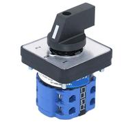 SZW26/LW26-20 Ith 20A Ui 660V 2 Pole 8 Screws 3 Position 64X64 48X48 mm Panel Transfer ON OFF ON Changeover Cam Switch(D202.2 1 0 2 64X64mm)