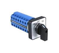 SZW26/LW26-20 LW28 LW39B 3-Way 20A 660V 7NO+7NC Universal Power Control Cam Transfer Switch 64/48mm Panel Mount(D707.7 ON OFF ON 64)