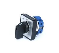 SZW26/LW26-20 ON-OFF-ON 20A 660V 1 Pole D101.1 64X64 48X48 mm Panel Changeover Selector Rotary Cam Switch IDGTTLDF(ON OFF ON 64X64mm)