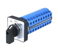 SZW26/LW26-20 ON-OFF-ON 3 Position 36 Terminals 20A Transfer Changeover Cam Universal Selector Switch 64X64 48X48 mm(ON OFF ON 48X48mm)