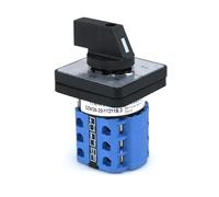 SZW26/LW26-20 Ui 660V 20A 1-2-3-4-5 3 Phase 12 Terminals 5 Position Rotary Cam Switch 48X48 Mm 1Pcs