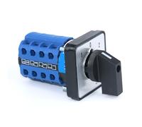 SZW26/LW26-20 Ui 660V 20A 16 Terminals 1-0-2 4 Phase Rotary Cam Changeover Switch 1Pcs(D404.4 1 0 2 64X64mm)