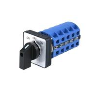 SZW26/LW26-25 25A 5NO+5NC 5 Poles ON OFF ON 20 Screws 660V External Rotary Knob Switch 48x48mm Panel CBQZCHWDKT