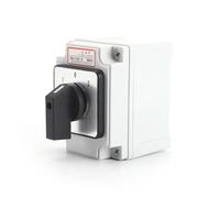 SZW26/LW26-32/D202.2EF 32A 3 Position 2 Phase 8 Screws Universal Changeover Rotary Cam Switch With Waterproof Box