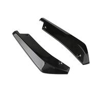 Szwaldaper 1 Pair Carbon Fiber Car Rear Bumper Lip Diffuser Splitters Protection Side Extensions, for BMW, W204 E90 E92, for Benz, for, A4 Car Spoiler Trim(Gloss Black)