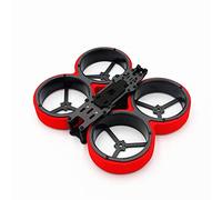 Szwaldaper 154mm Wheelbase 3 Inch Duct Frame Kit RC FPV Racing Drone RC Quadcopter RC Parts DIY Accessories Lawn Mower Carburettor Replacement(Red)