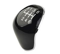 Szwaldaper 1PC 6 Speed Gear Shift Knob Cap Cover Insert, for Ford, for Focus, for Fiesta, for Kuga C-Max, ABS Black Interior Shift Knobs Boots Parts Gear Shift Knob