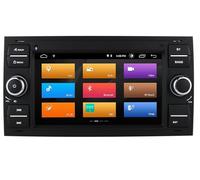 Szwaldaper 2 Din Carplay Car Radio Multimedia Player, for Ford, for Mondeo, S-max, for Focus, C-MAX Galaxy, for Fiesta, Transit Fusion Connect, for Kuga, GPS RDS AI Car Multimedia System(Black)