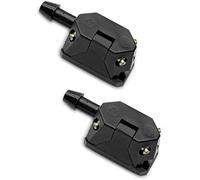 Szwaldaper 2 PCS 4-Way Car Windshield Wiper Spray Jet Front Windshield Washer Nozzles Arm Mounted Jets Nozzles Washer Nozzles,Car Wiper Washer Nozzle Arm Mounted Jets Nozzles Windshield Washer Nozzle