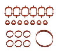 Szwaldaper 20PCS Car Rubber Intake Inlet Manifold Seal Gasket Repair Kit, for, E87 E46 E90 E91 E92 E93 E39 E60 M57 11617790198 Intake Gasket