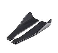 Szwaldaper 2Pcs 48cm Carbon Fiber Rear Bumper Spoiler Canards Diffuser Car Sideskirts Splitters Kit Anti-Scratch Universal Protector Angle Car Spoiler Trim(Carbon Fiber)