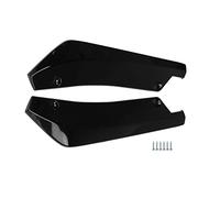 Szwaldaper 2pcs Glossy Black Car Rear Bumper Lips Shovels Diffuser Splitter Protector DIY Accessories Moulding Car Spoiler Trim