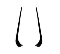 Szwaldaper 2pcs Matte Black Front Bumper Fog Lamp Splitter, for Mercedes-Benz, CLA C117 CLA200 220 250 AMG 2013 2014 2015 Spoiler Decoration Car Spoiler Trim